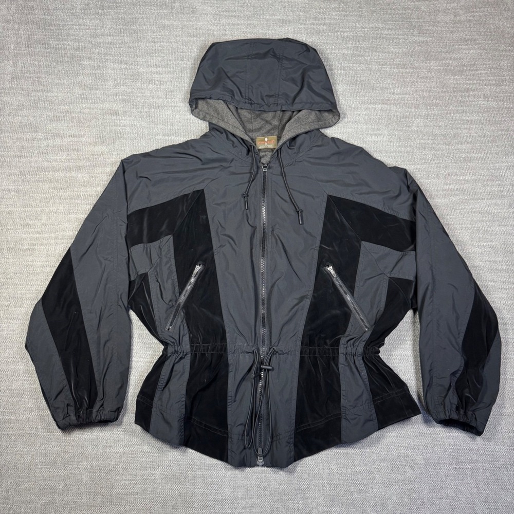 FP Movement Morning To Midnight Jacket Women's XS Black Hooded Windbreaker
